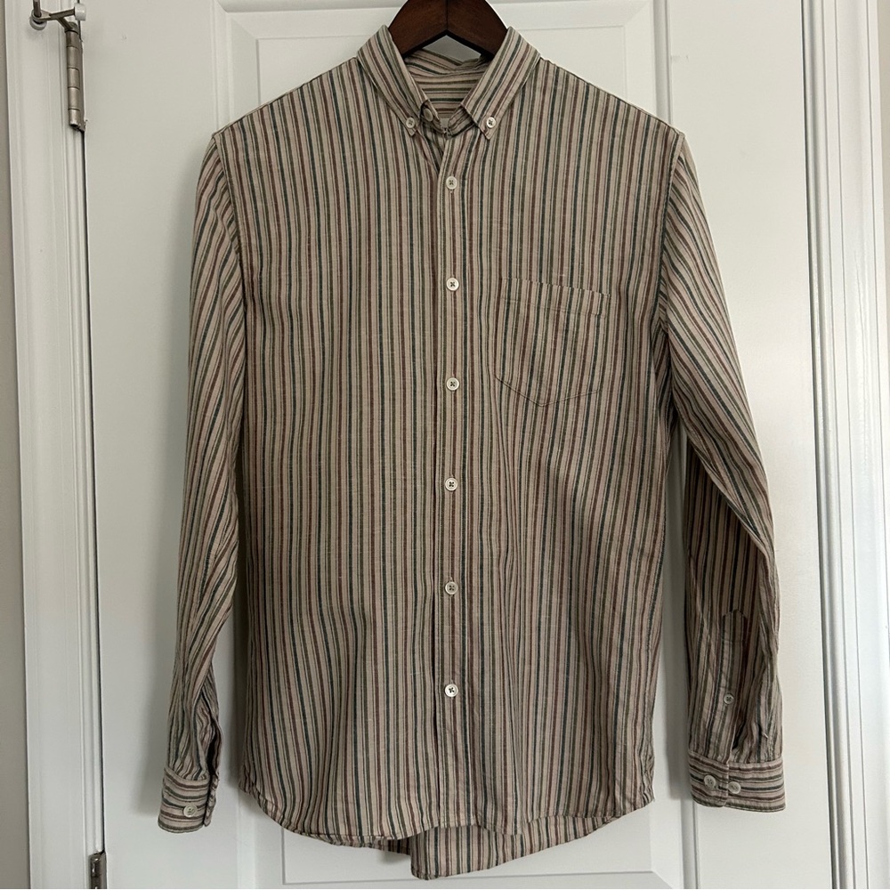 OCTOBRE MEN’S Striped Button-Down Shirt
